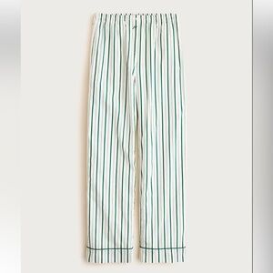 J crew Cotton poplin long-sleeve pajama pant